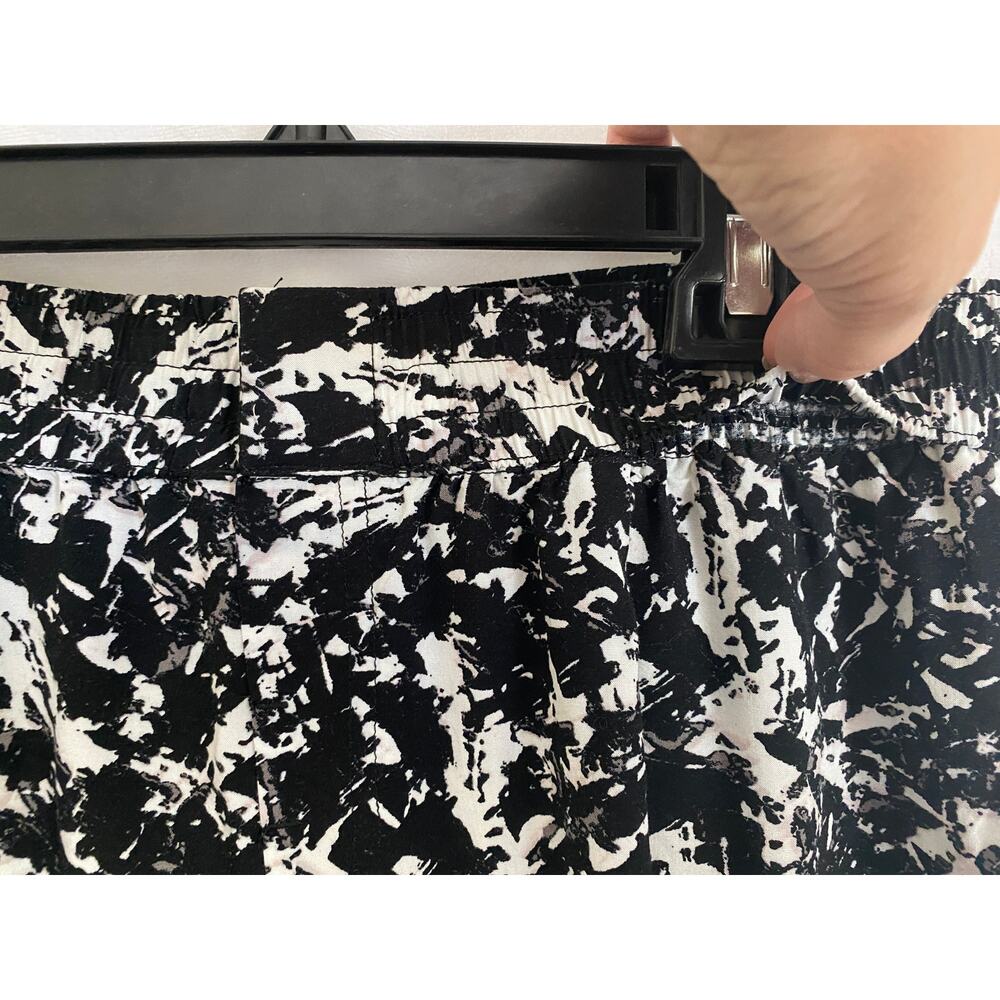 Banana Republic Black & White Marble Pattern Joggers Pockets Small - Picture 9 of 10